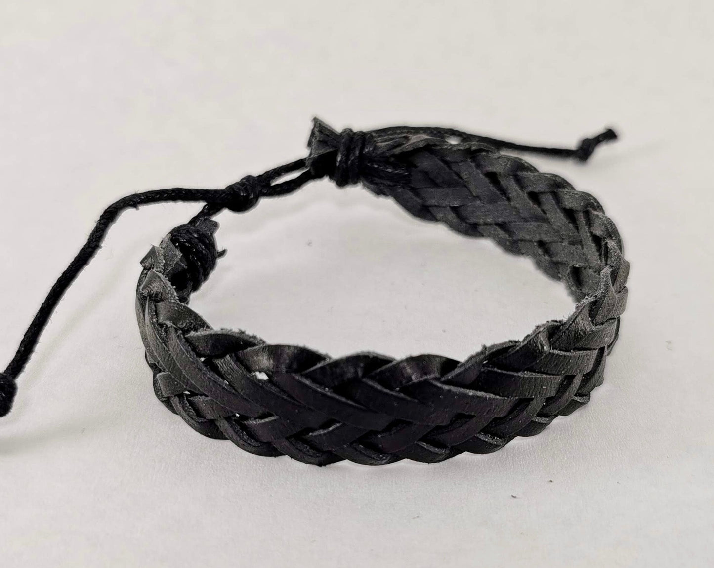 Unisex Woven Leather Adjustable Bracelet