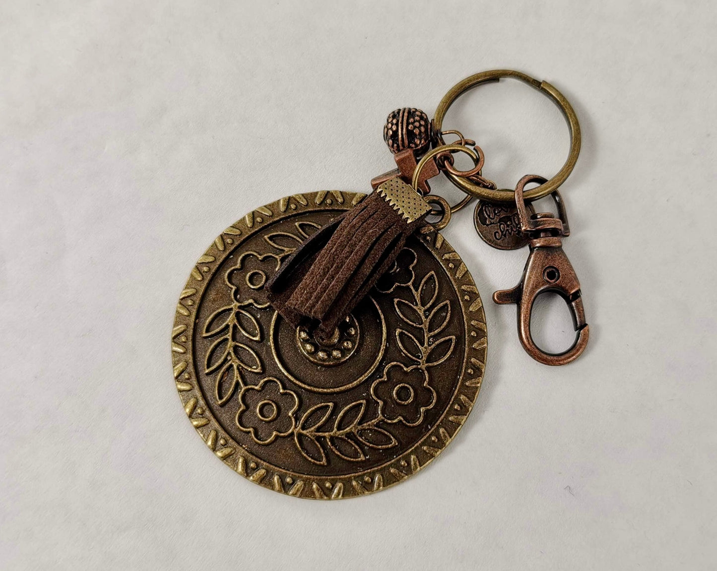 Boho "Be the Change" Keychain