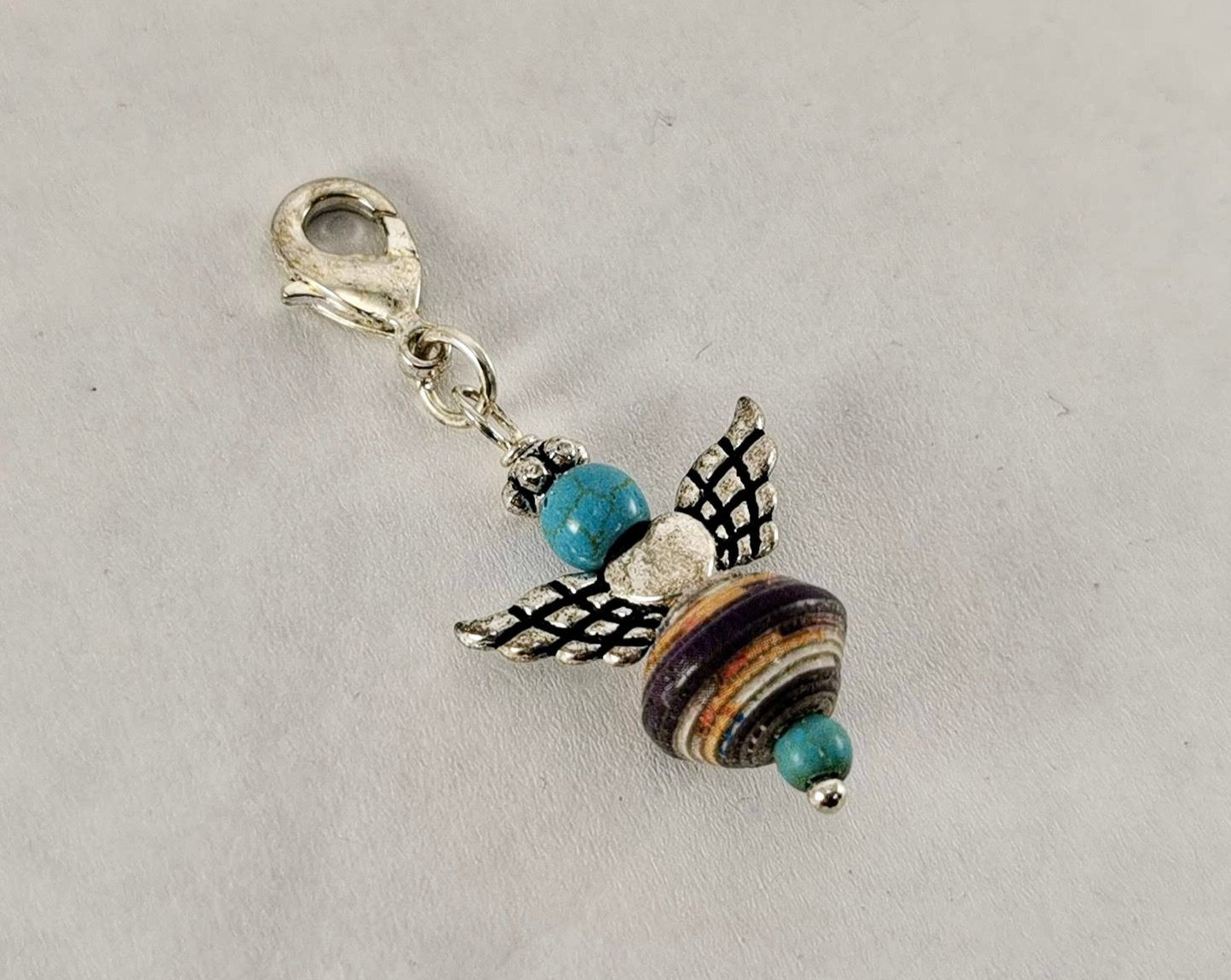 Haitian Angel Paper Bead Charm