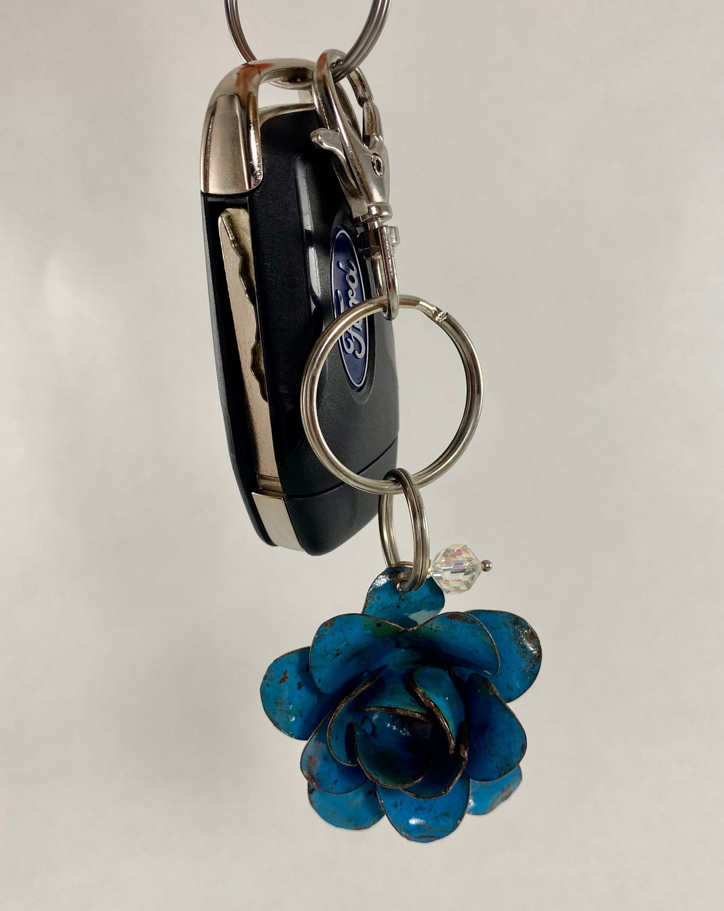 Metal Rose Keychain