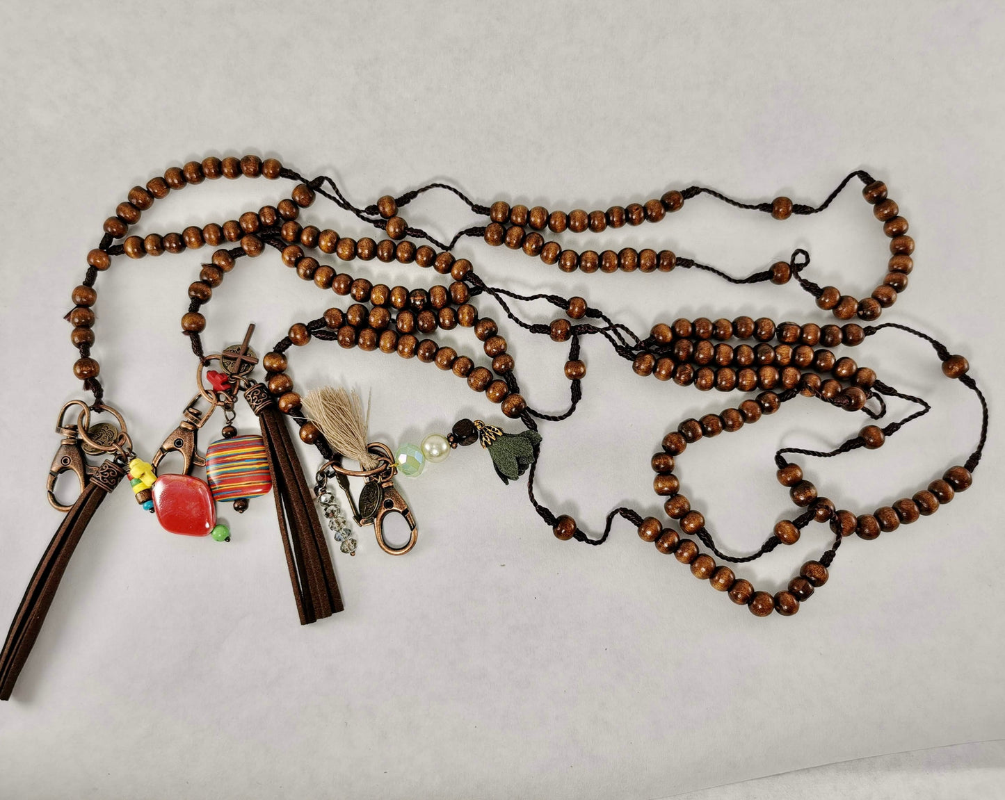 Wood Bead Lanyard