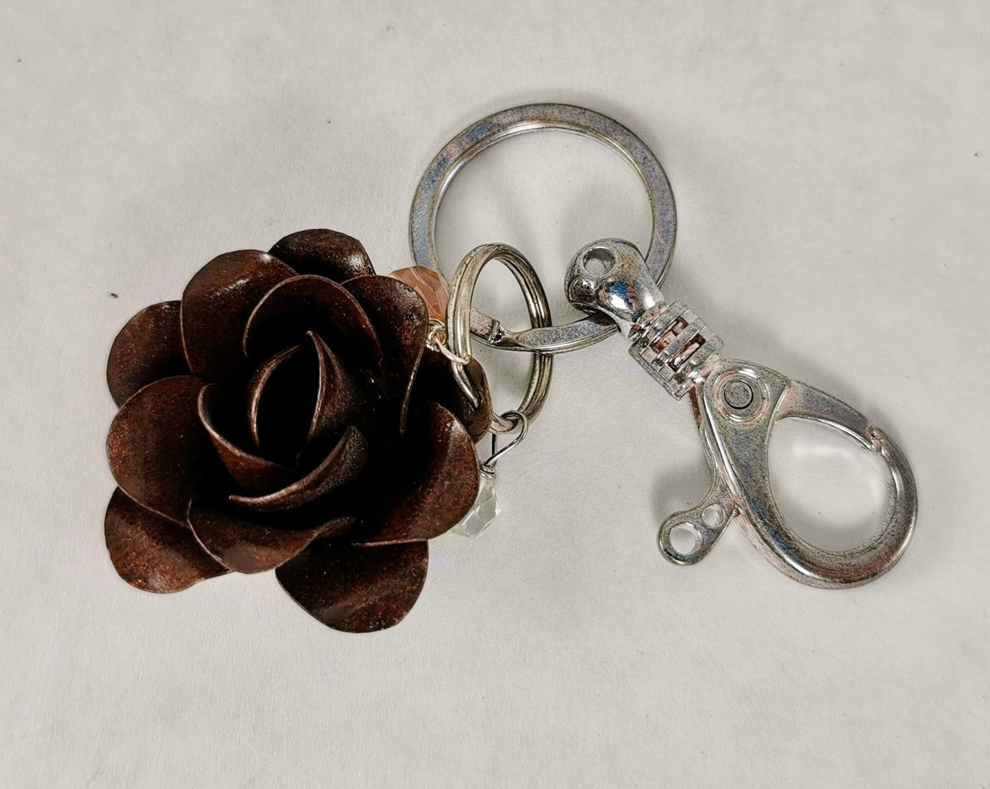 Metal Rose Keychain