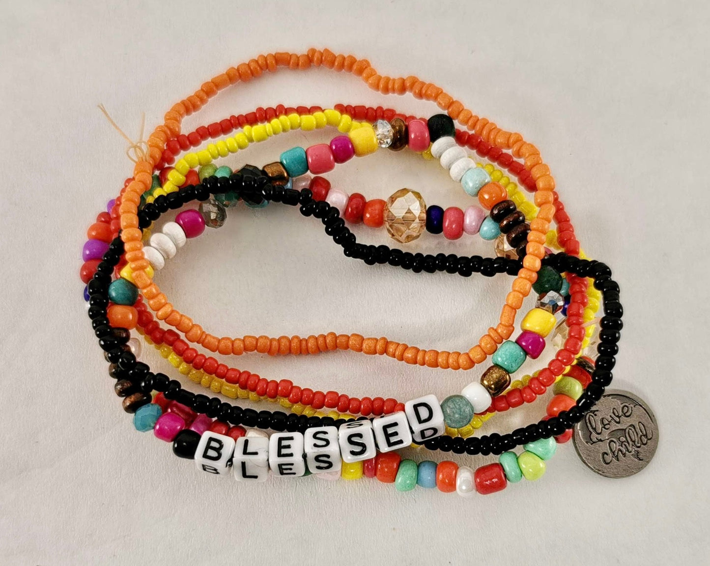 6 Strand Inspirational Bracelet set
