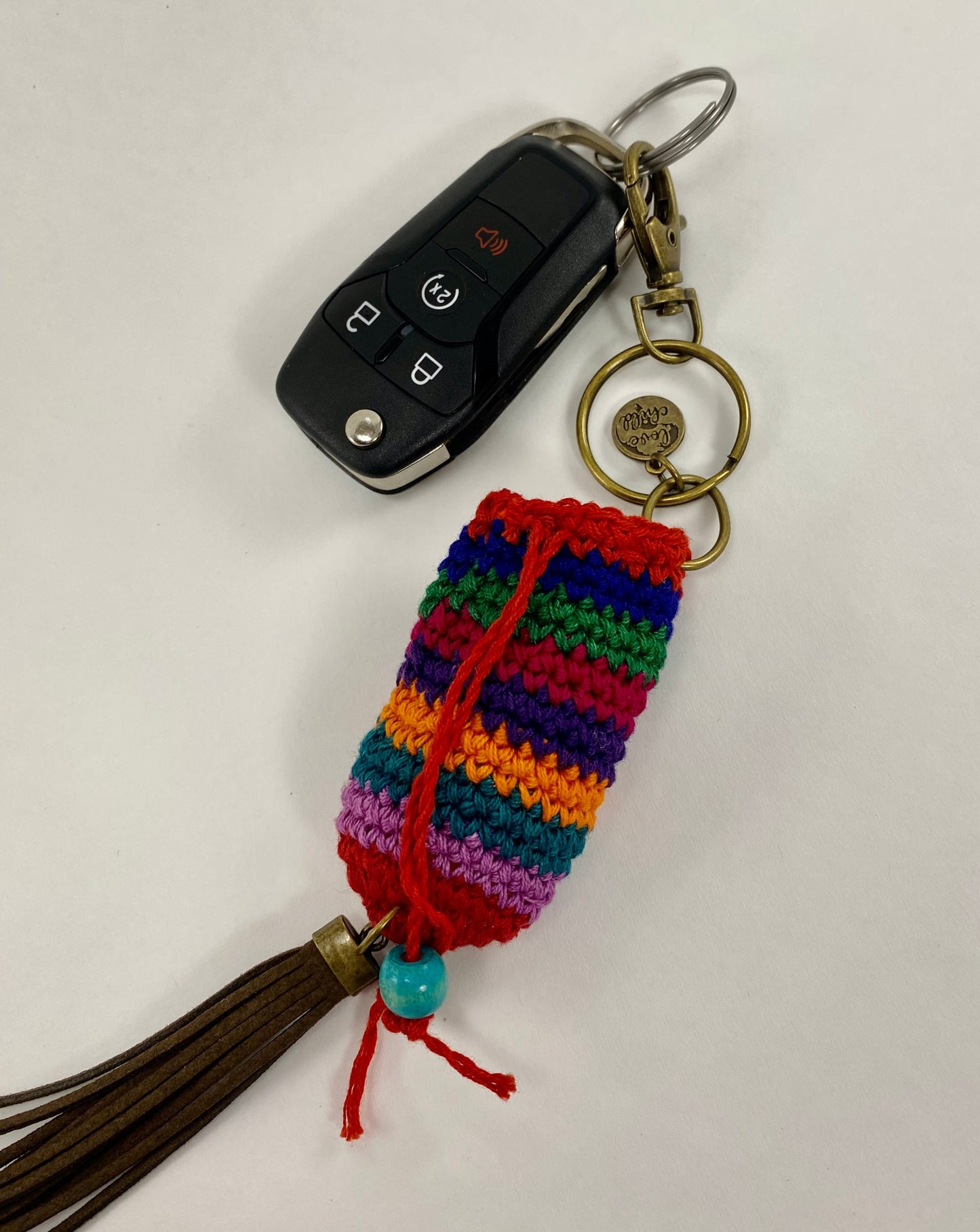 Guatemalan Hand-Crochet Essential Oil Purse Bag Charm