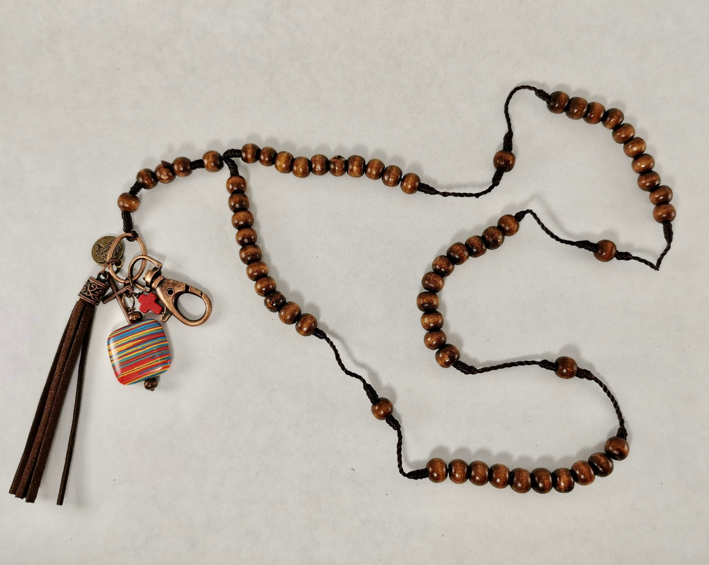 Wood Bead Lanyard