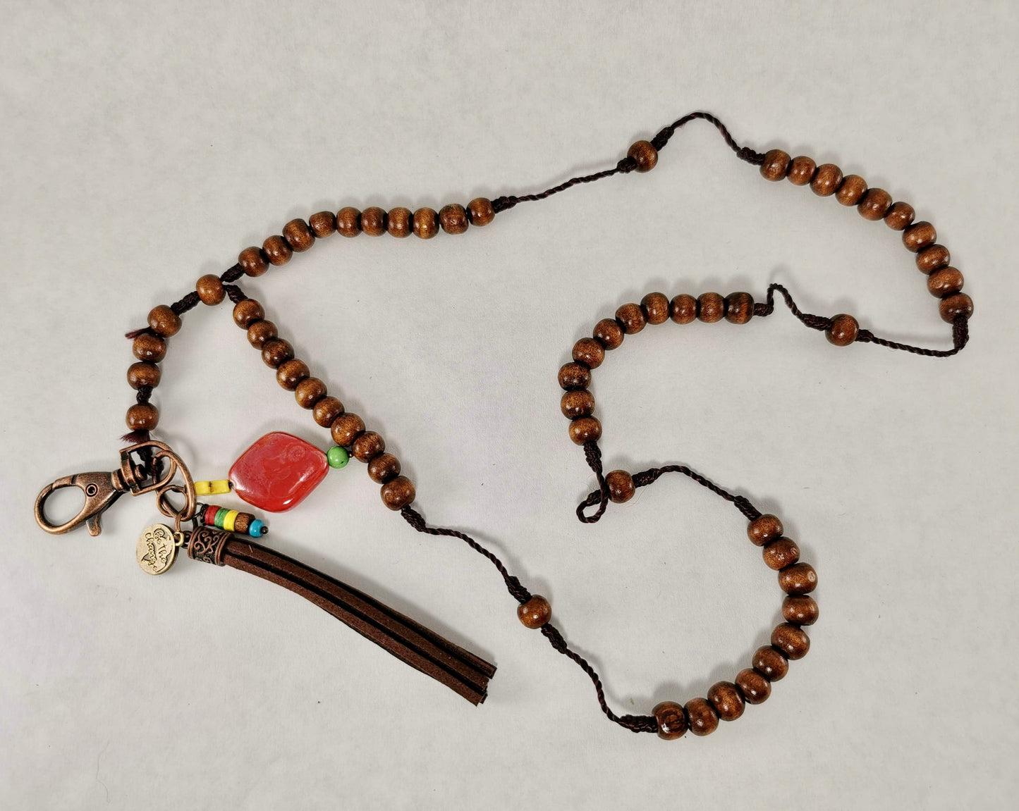 Wood Bead Lanyard