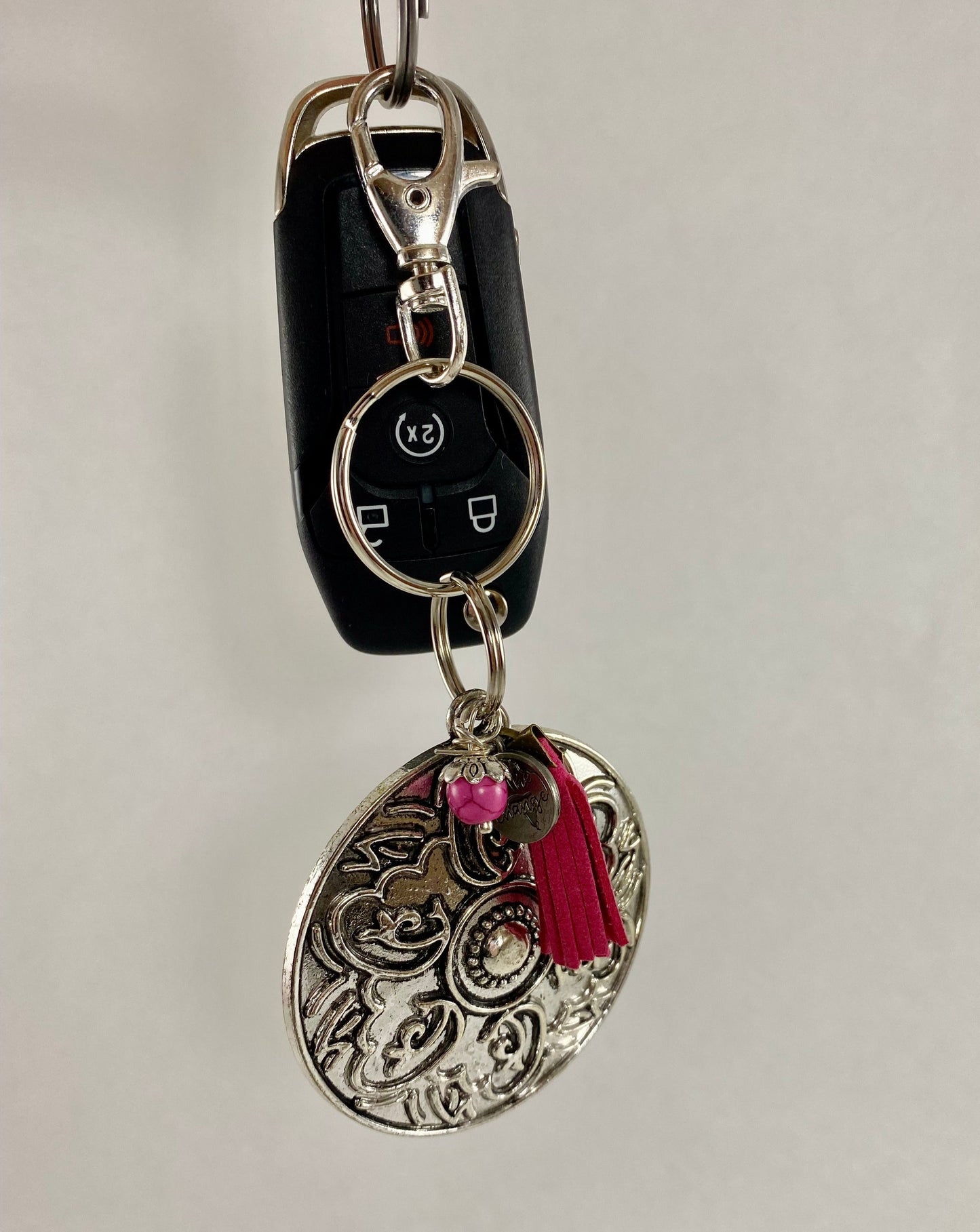 Boho "Be the Change" Keychain