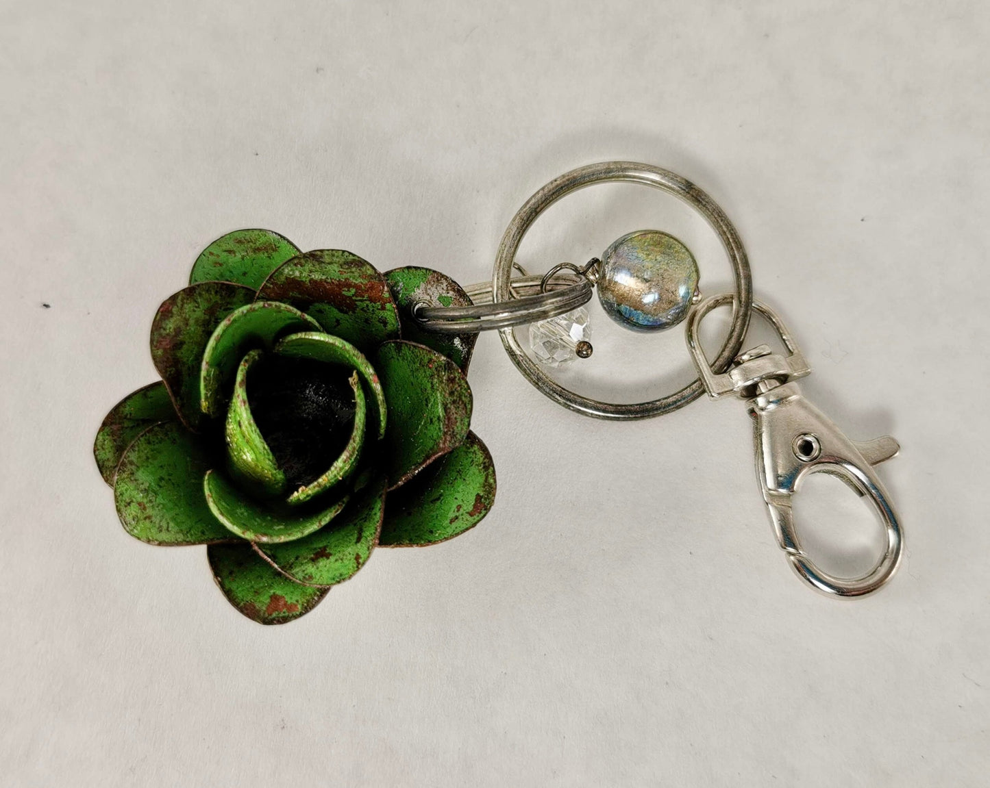 Metal Rose Keychain