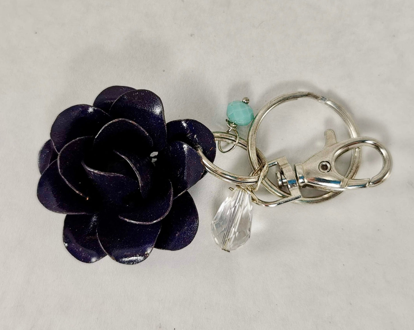Metal Rose Keychain