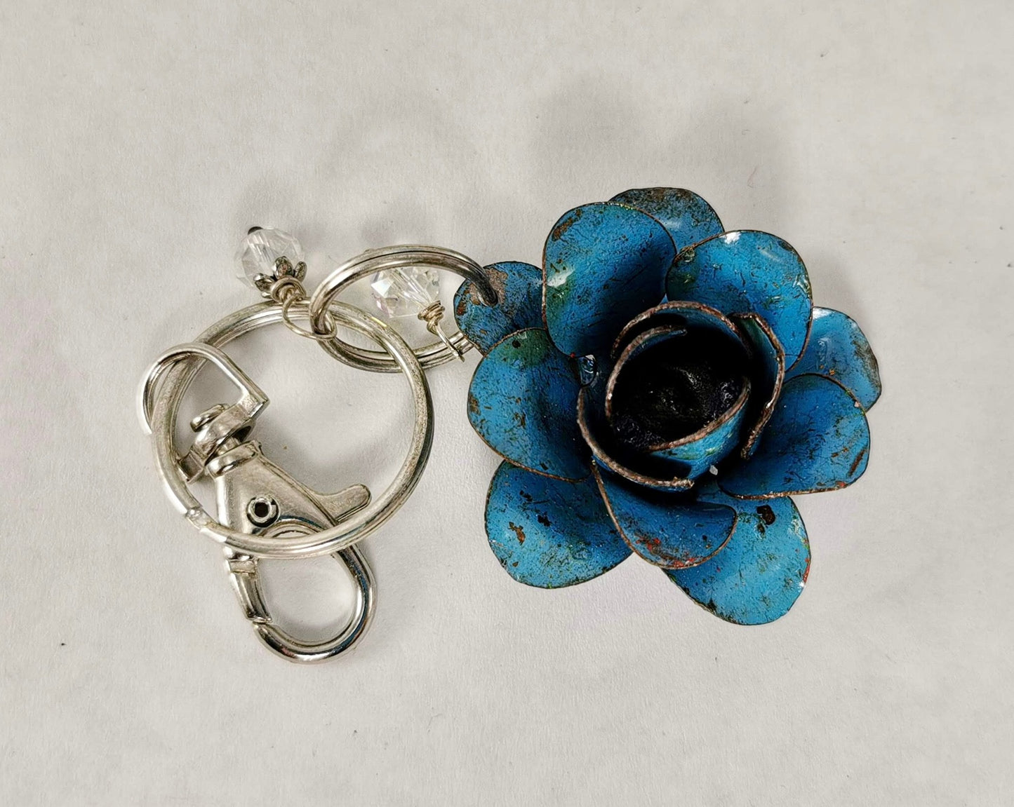 Metal Rose Keychain
