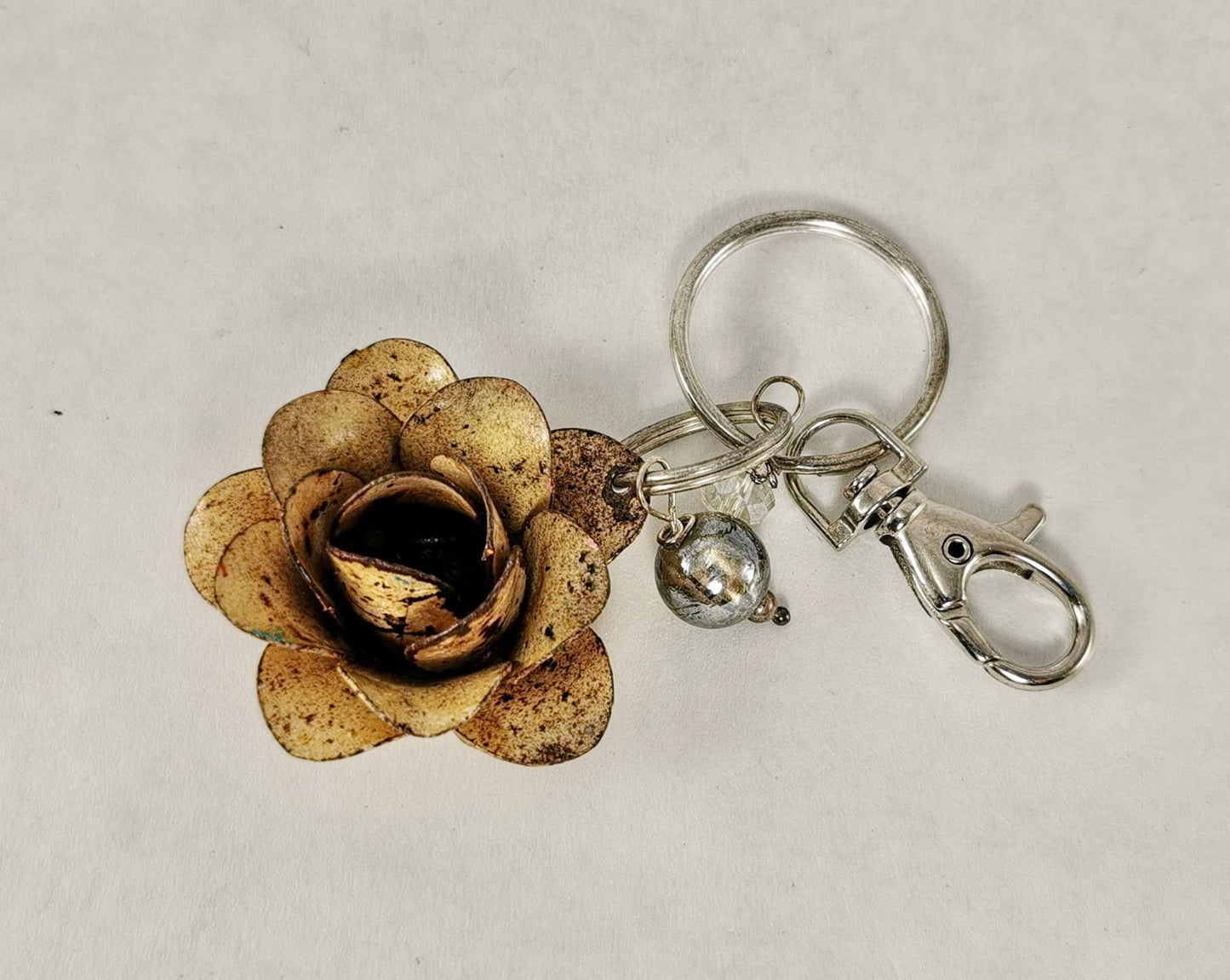 Metal Rose Keychain
