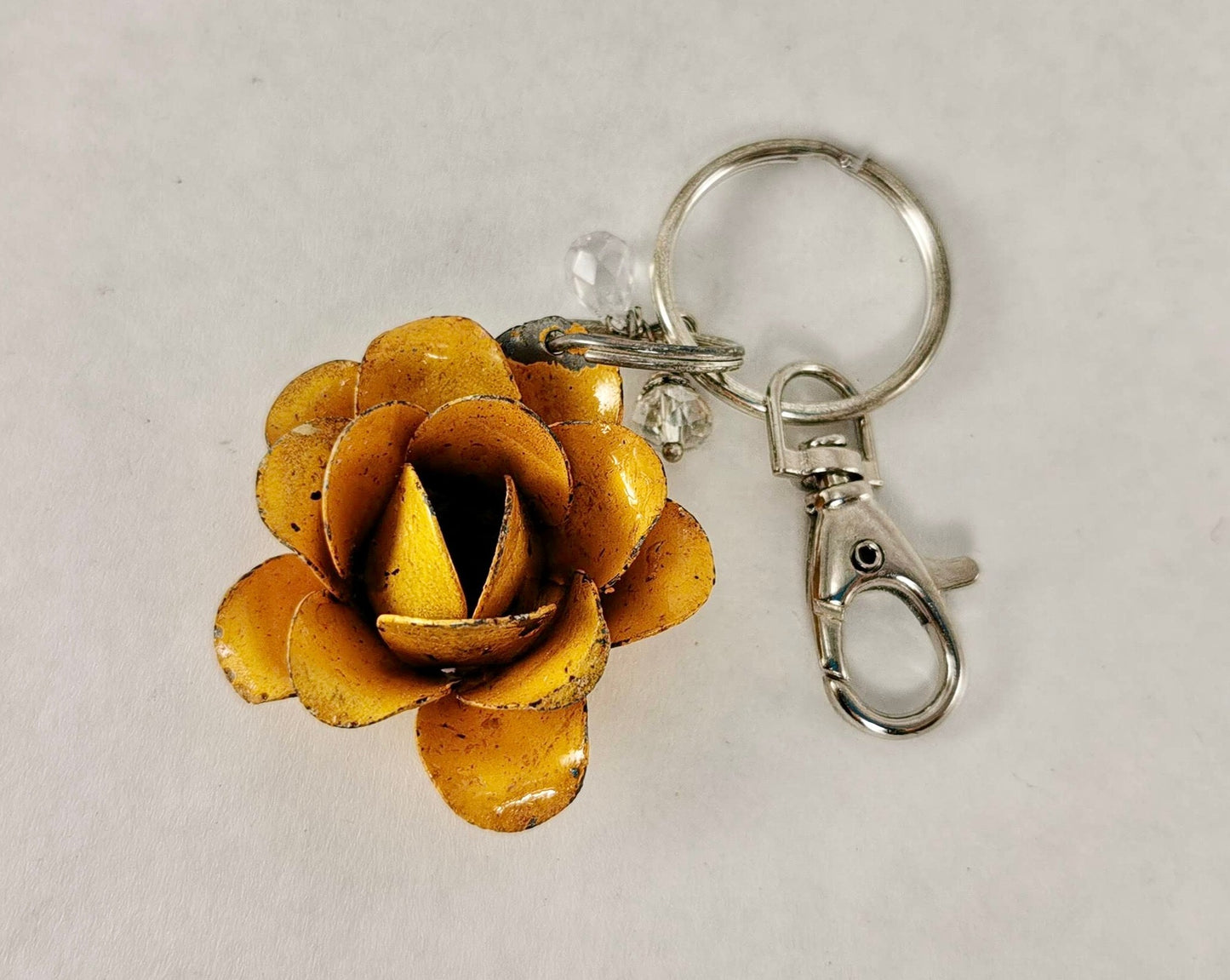 Metal Rose Keychain