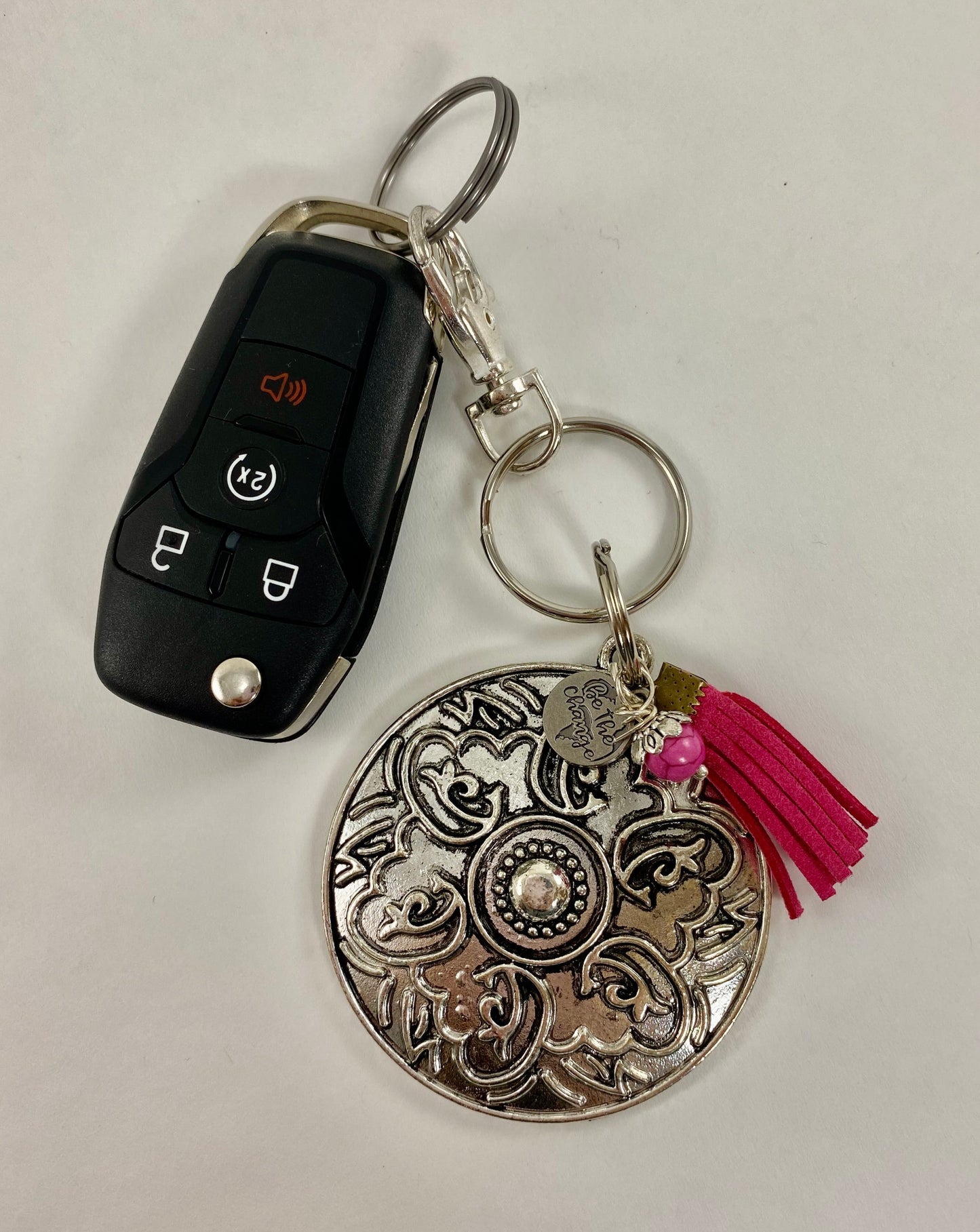 Boho "Be the Change" Keychain