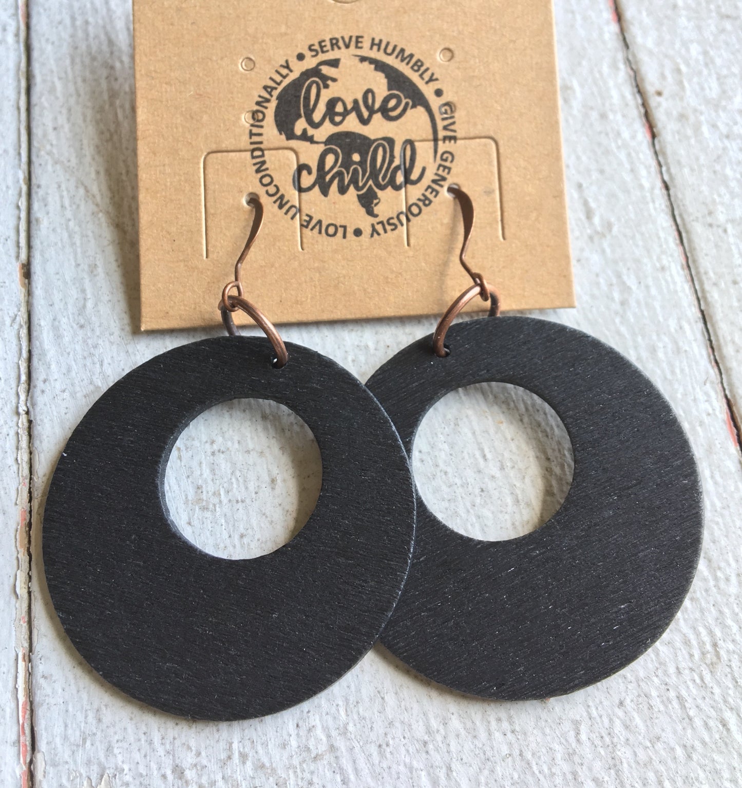 Wood Dangle Earrings