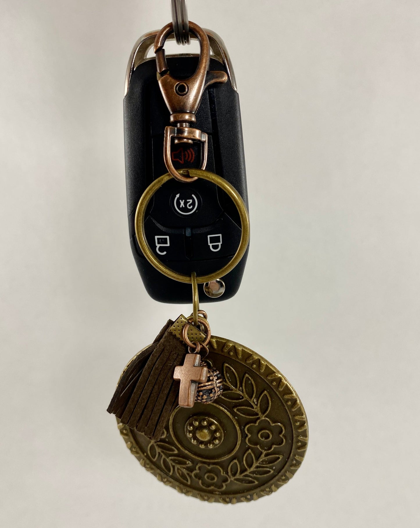 Boho "Be the Change" Keychain