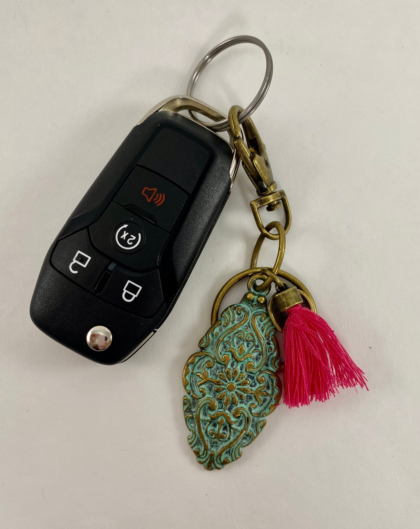 Antique Turquoise Keychain