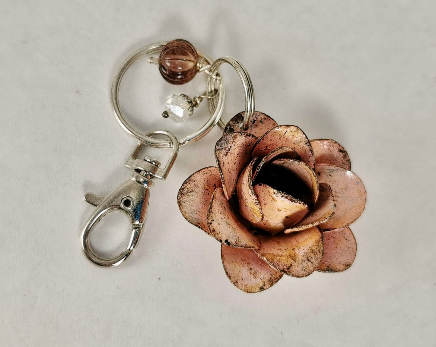 Metal Rose Keychain