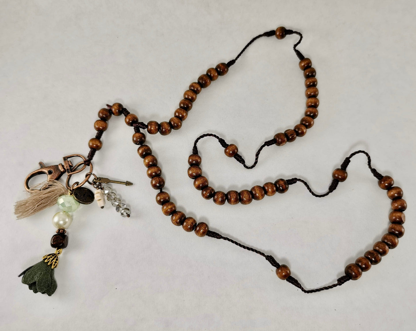 Wood Bead Lanyard