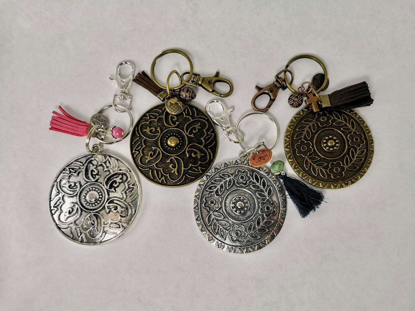 Boho "Be the Change" Keychain