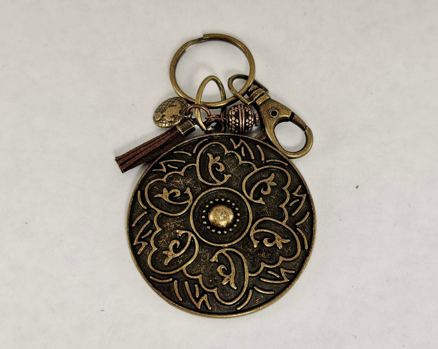 Boho "Be the Change" Keychain
