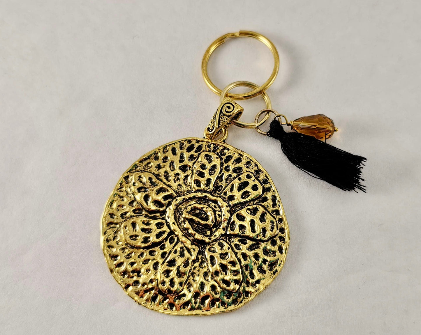Boho "Be the Change" Keychain