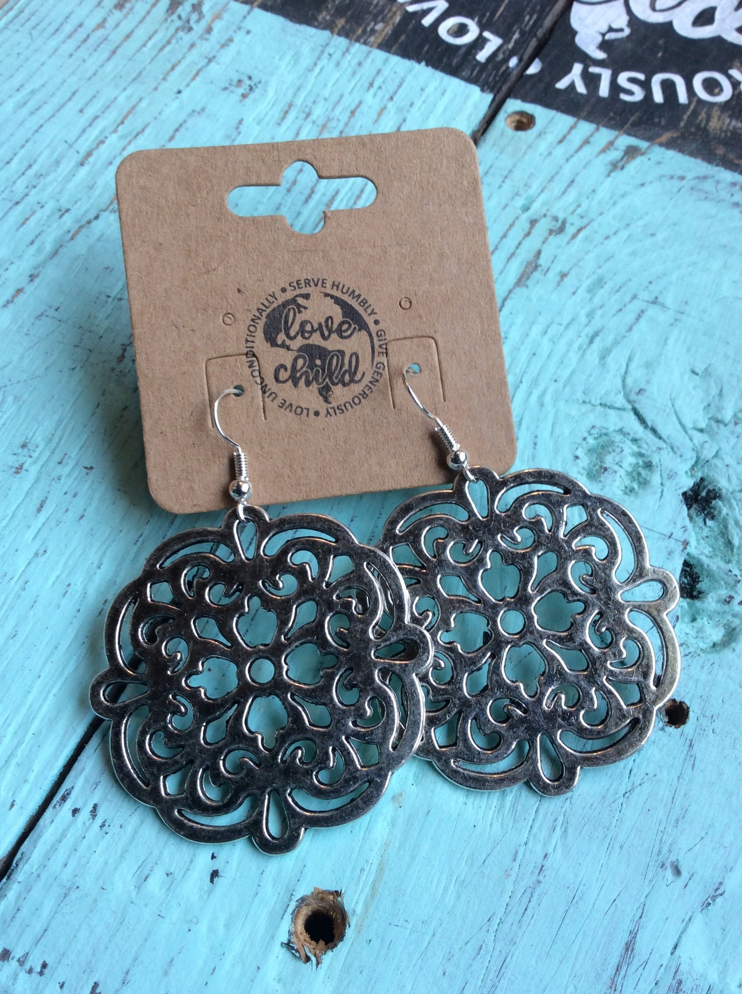 Medallion Dangle Earrings