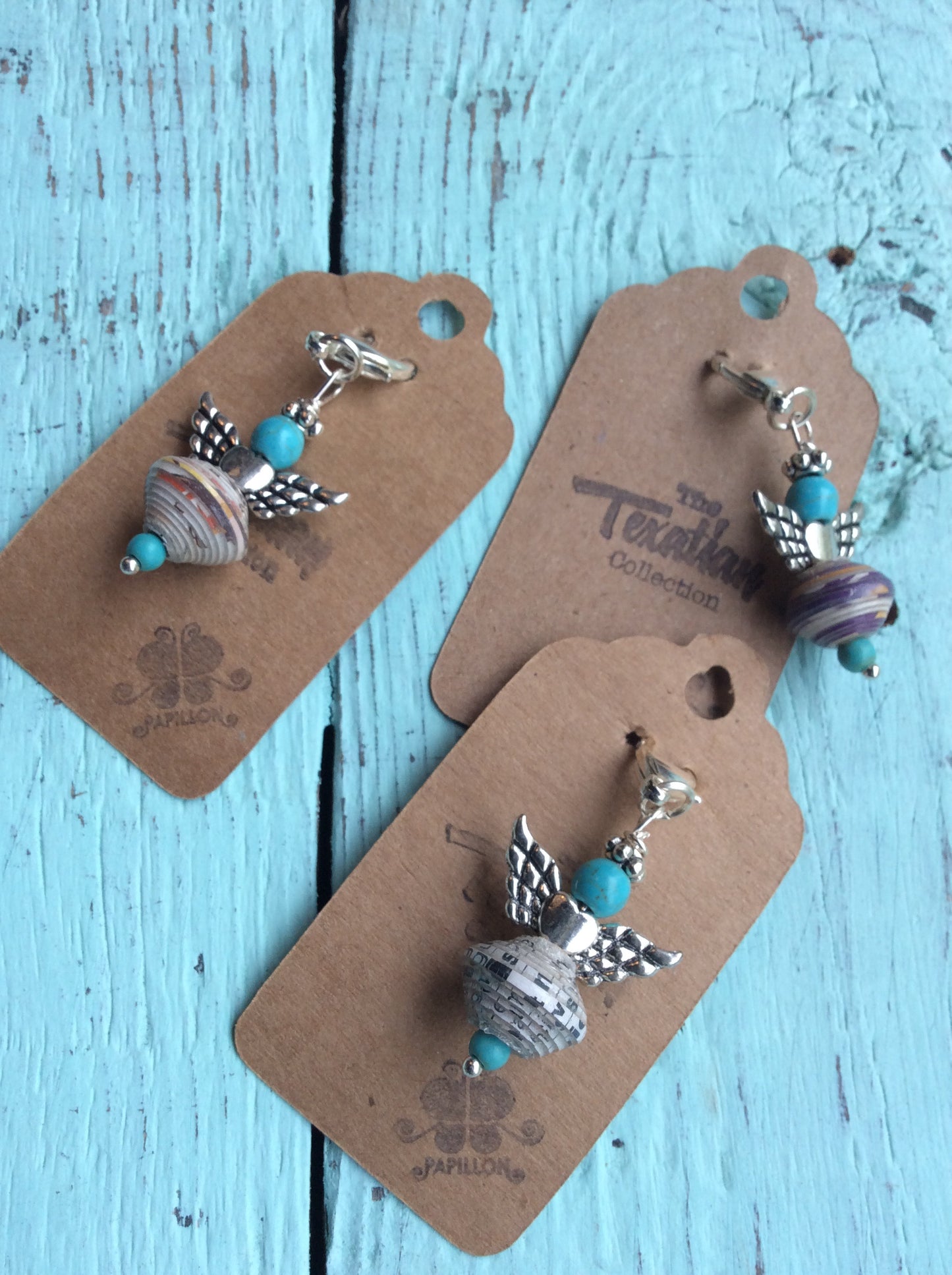 Haitian Angel Paper Bead Charm