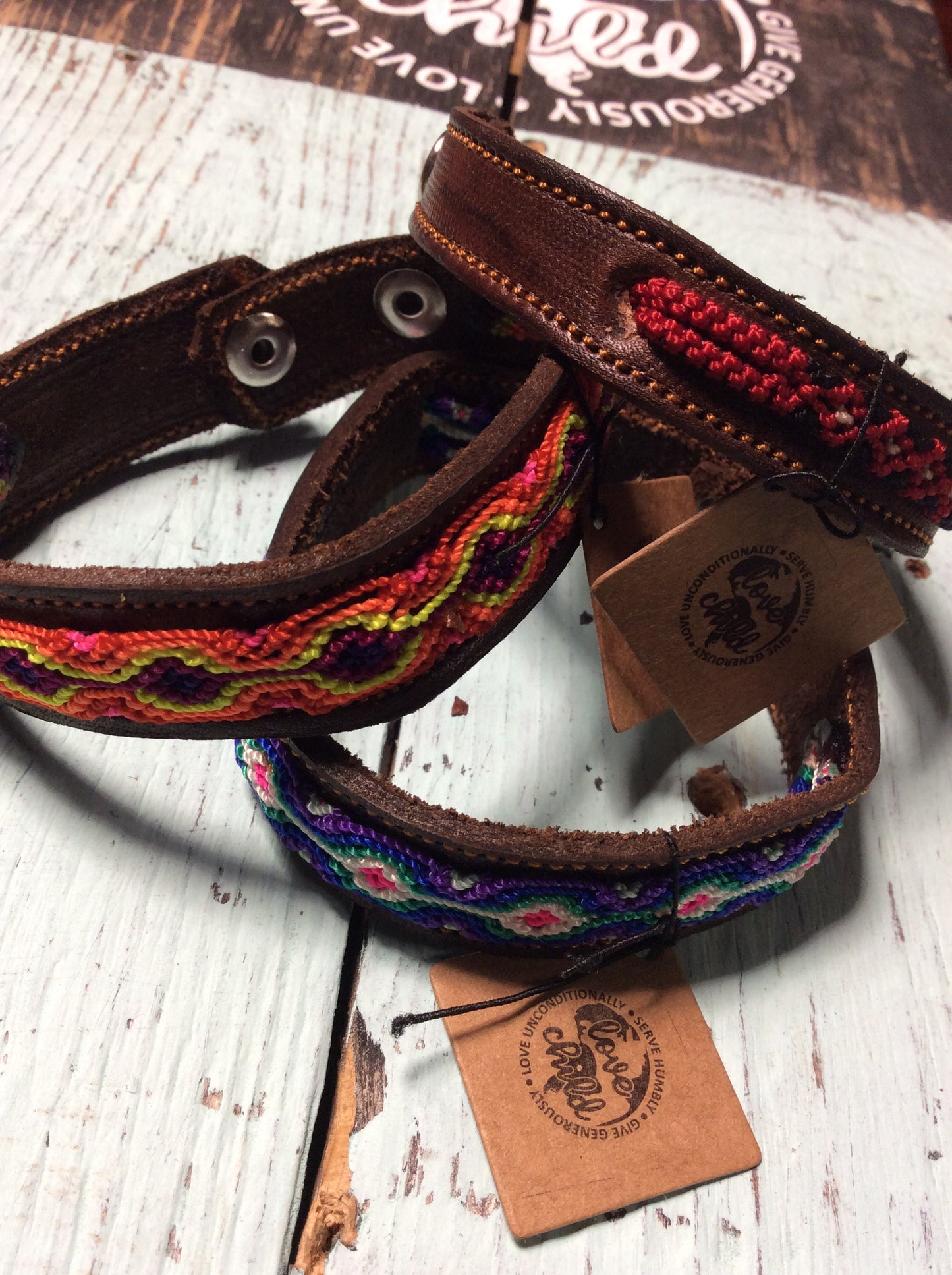Guatemalan Leather Bracelet
