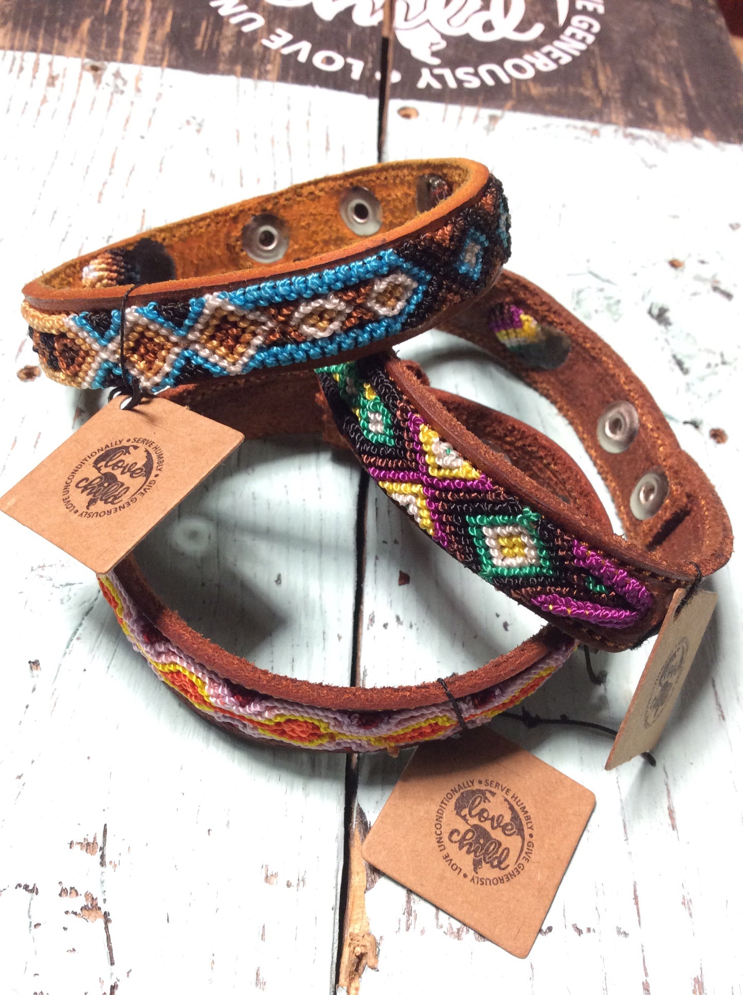 Guatemalan Leather Bracelet