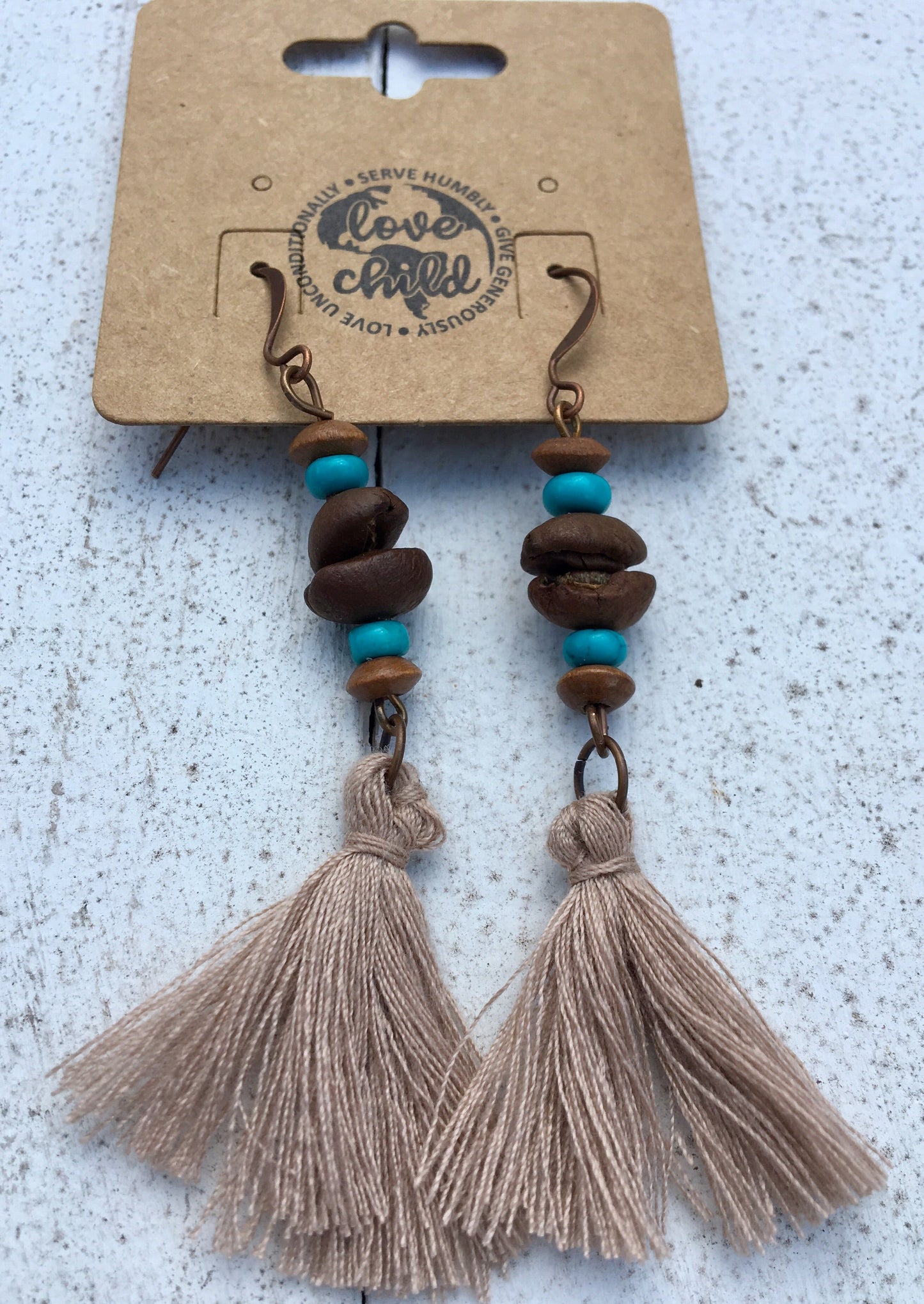 Honduran Coffee Bean Earrings