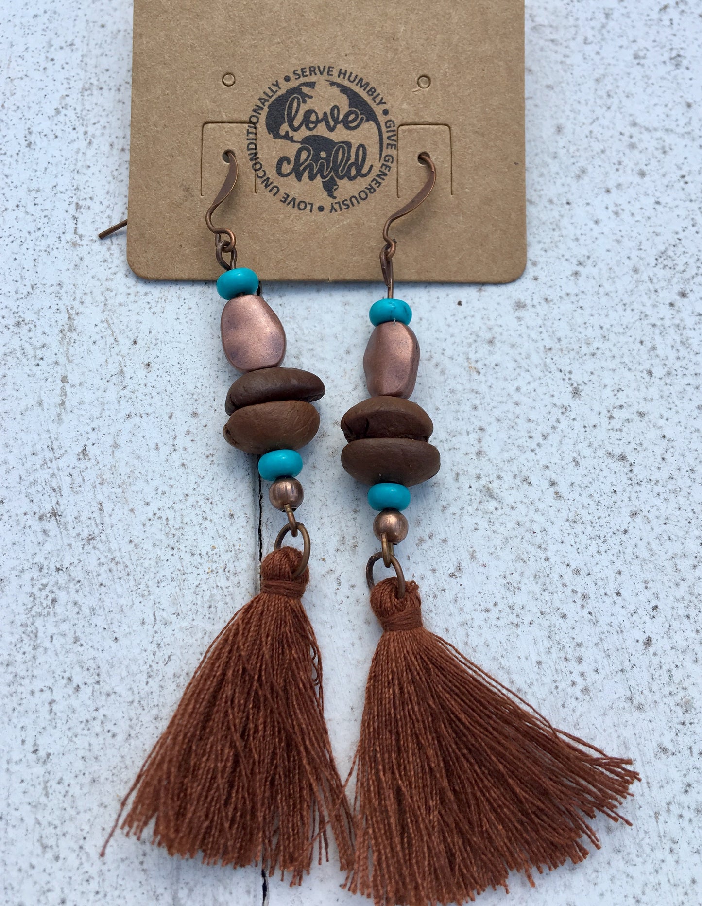 Honduran Coffee Bean Earrings