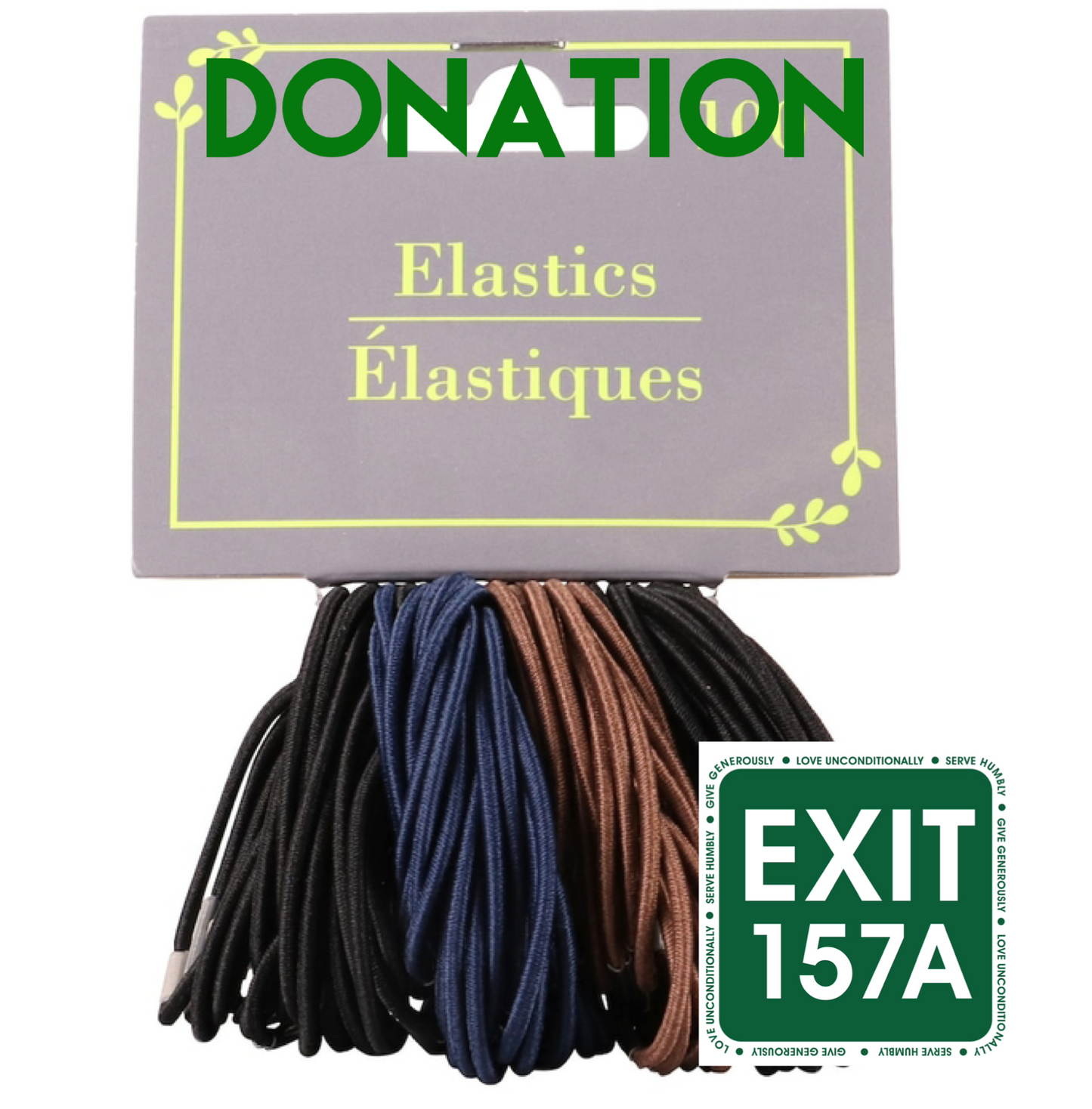 Exit 157A hair bands donation