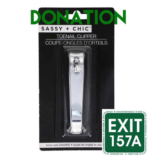Exit 157A nail clippers donation
