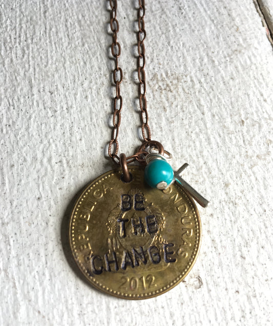 "Be the Change" Coin Necklace