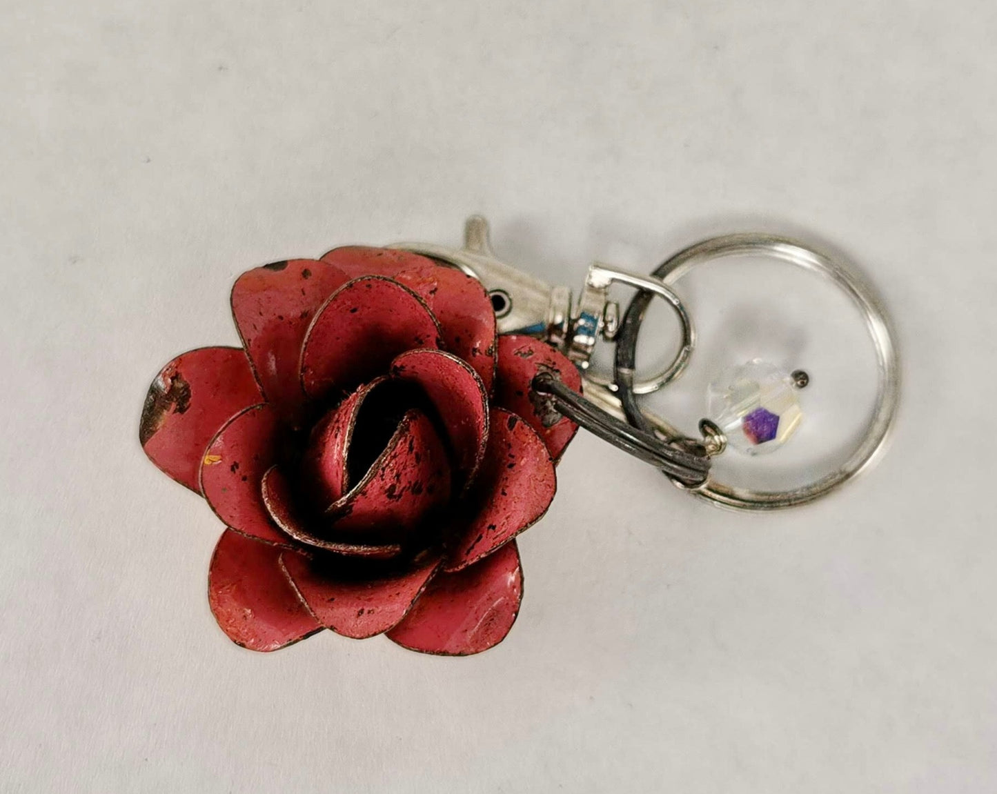 Metal Rose Keychain