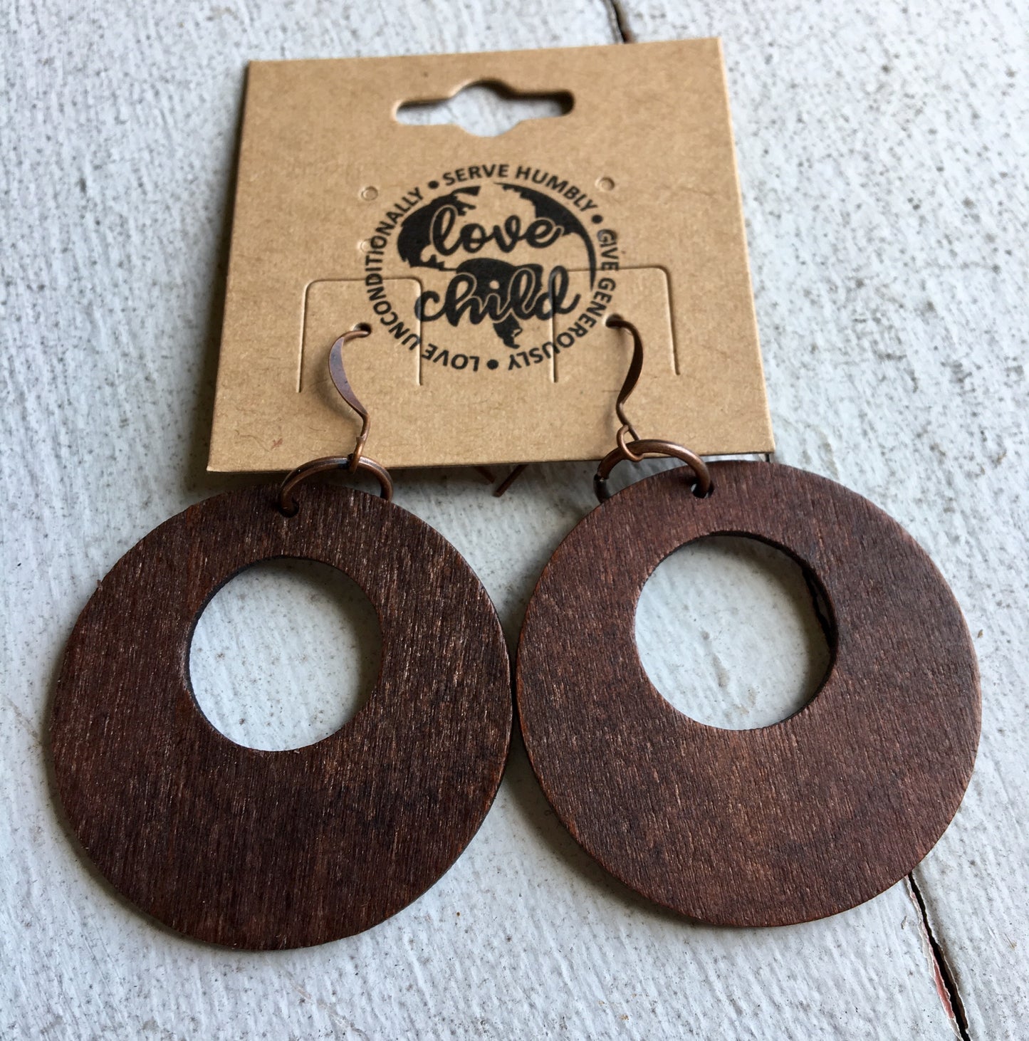 Wood Dangle Earrings