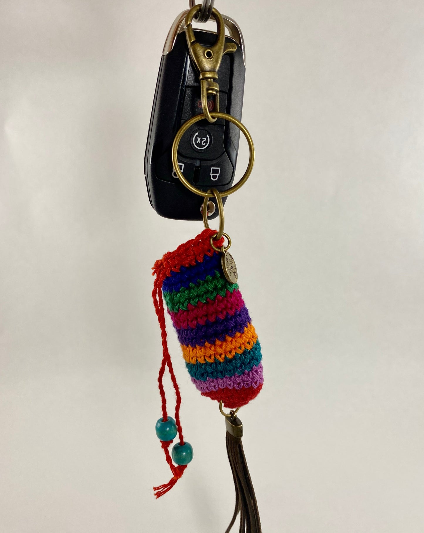 Guatemalan Hand-Crochet Essential Oil Purse Bag Charm