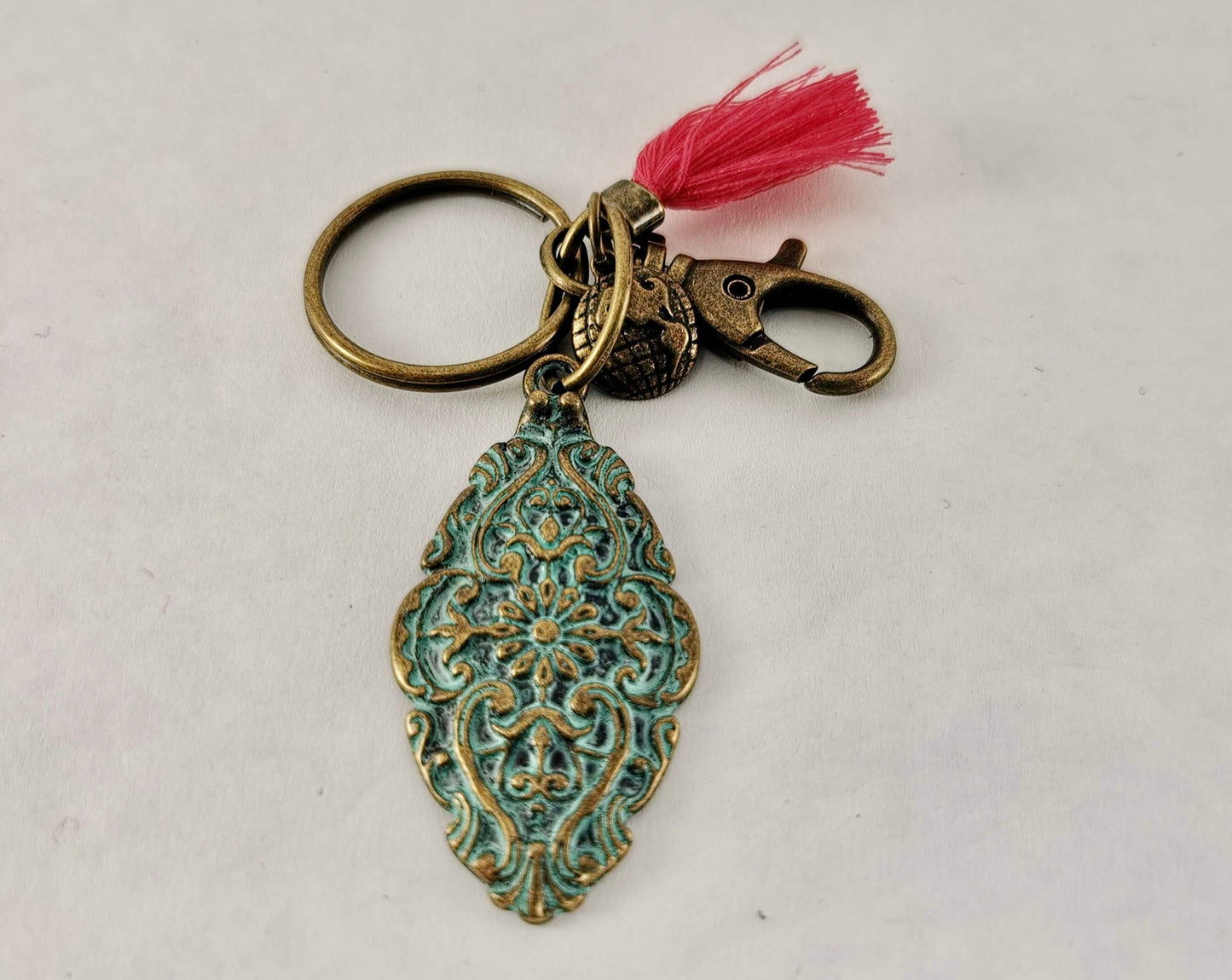 Antique Turquoise Keychain