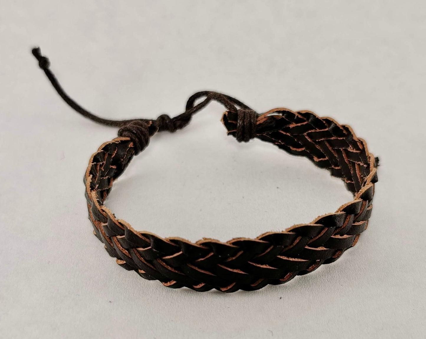 Unisex Woven Leather Adjustable Bracelet