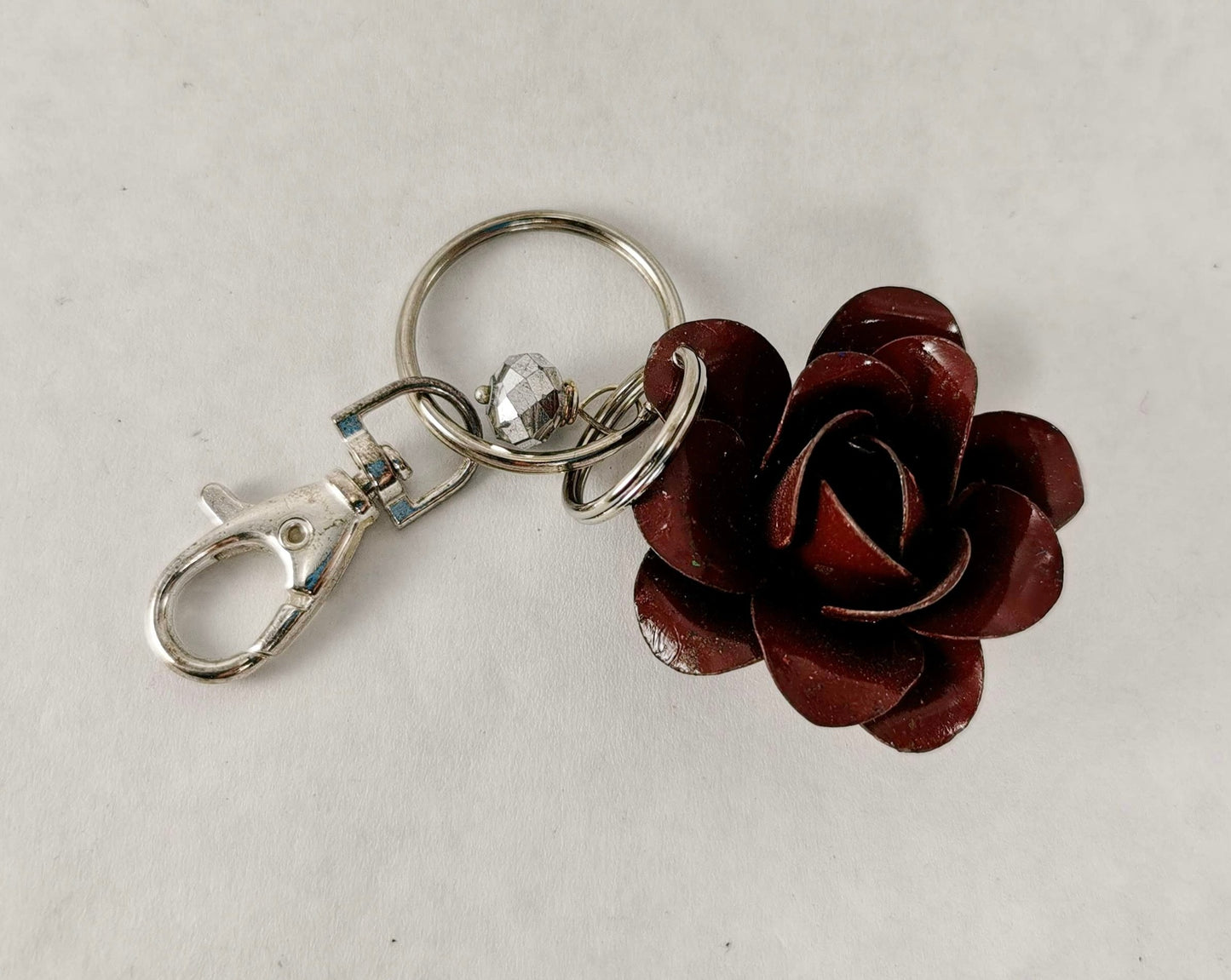 Metal Rose Keychain