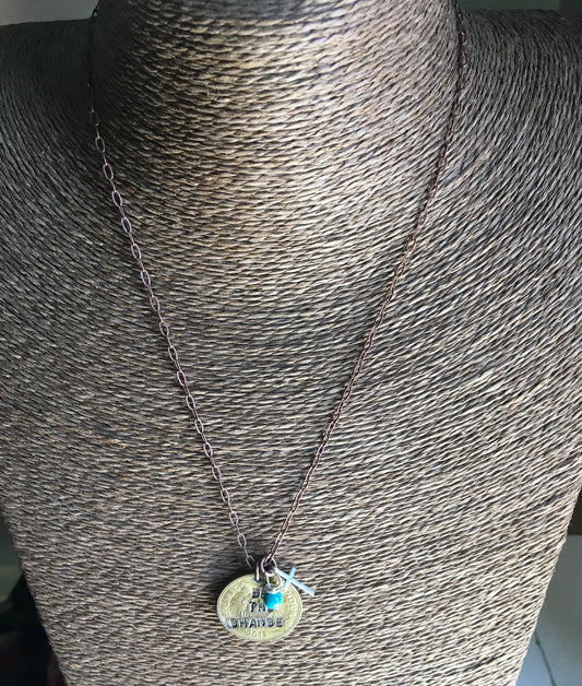 "Be the Change" Coin Necklace