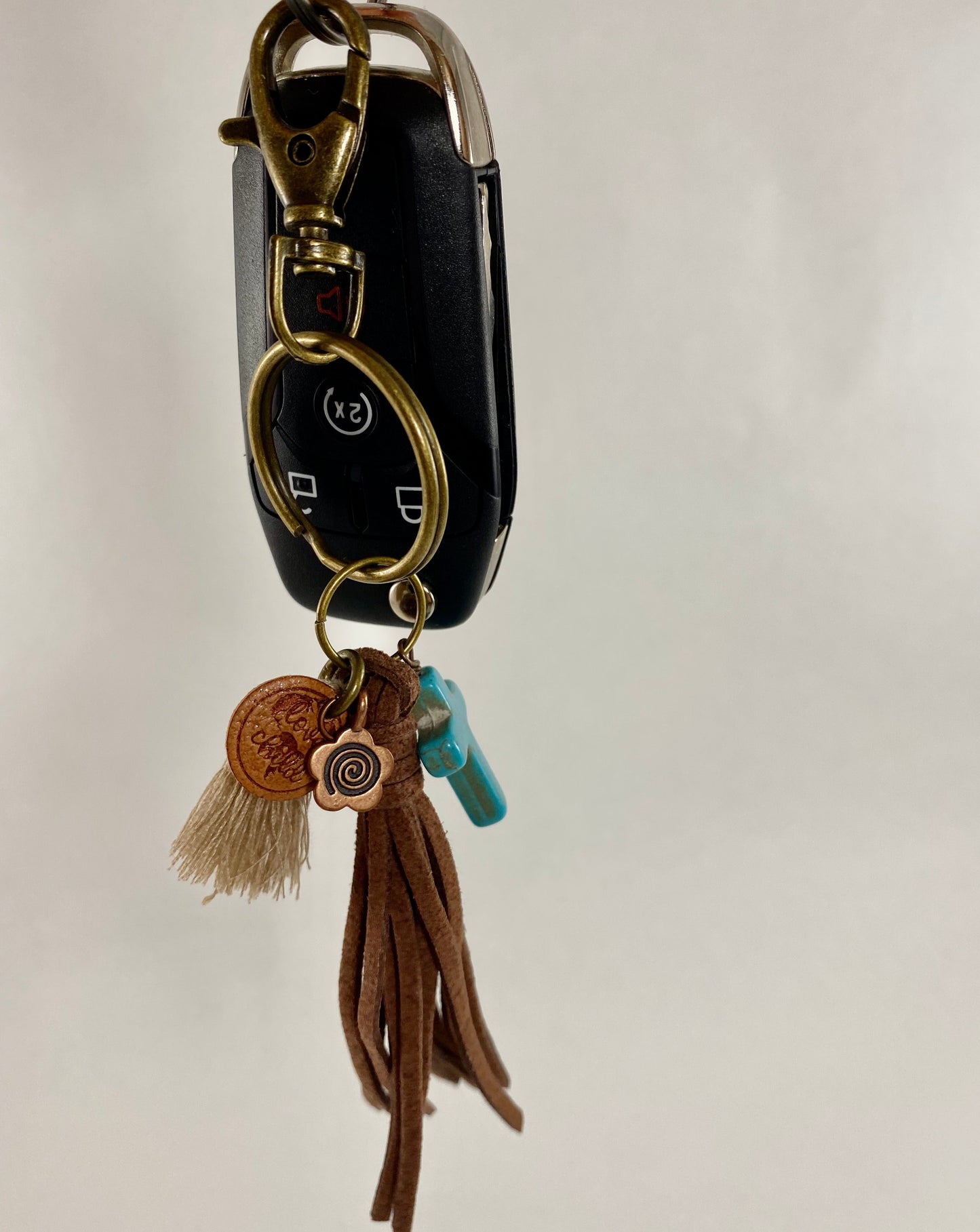 Brown Tassel Keychain