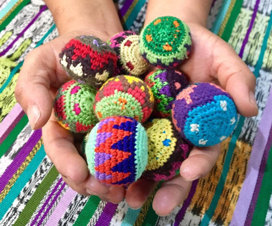 Guatemalan Hand-Crochet Hacky Sack