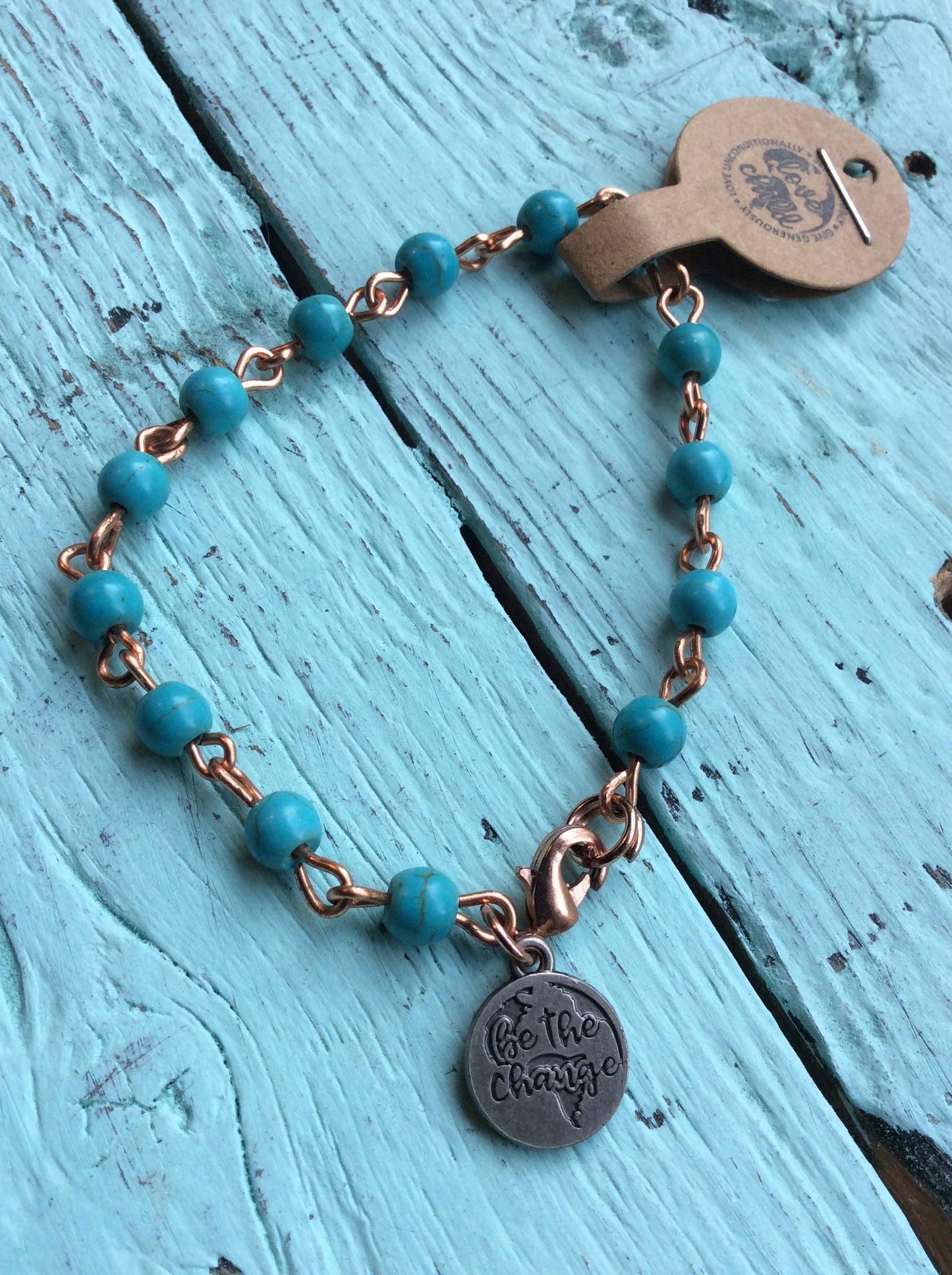 Turquoise Chain Bracelet